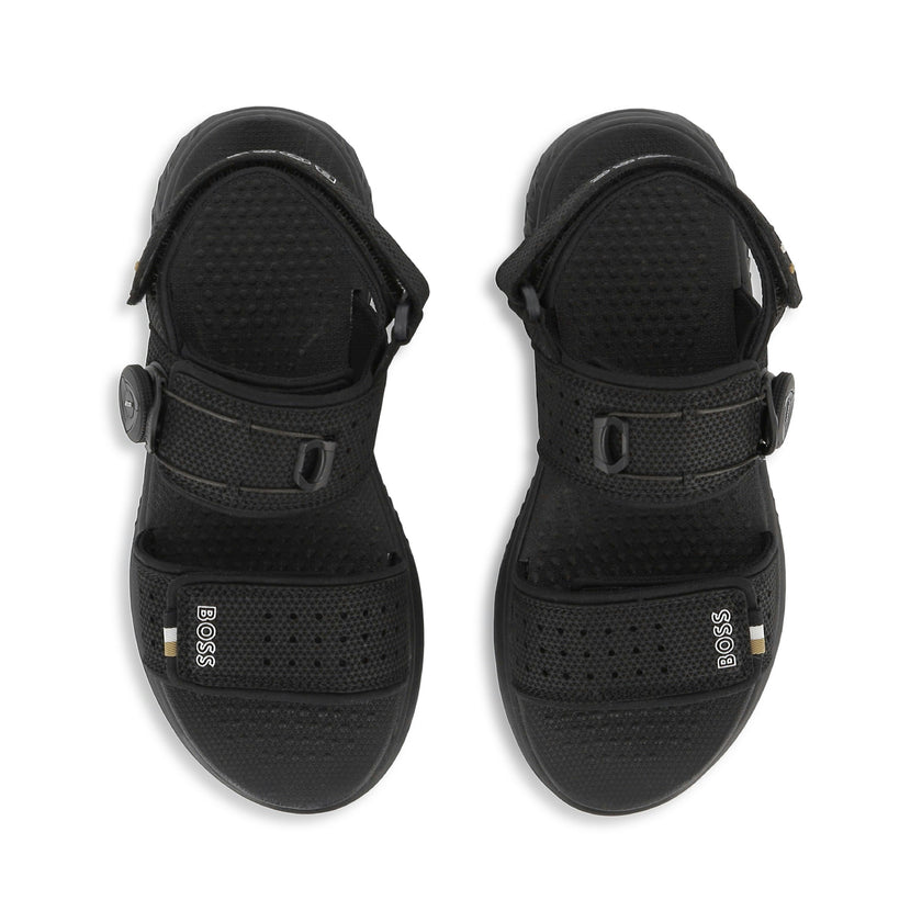 Black BOSS Sport Sandals