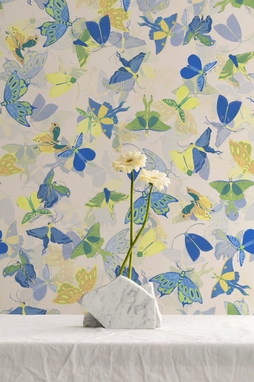 Wallpaper Papilio color Mauve