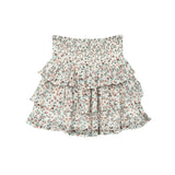 Girls Tiered Mini Skirt in Wildflower
