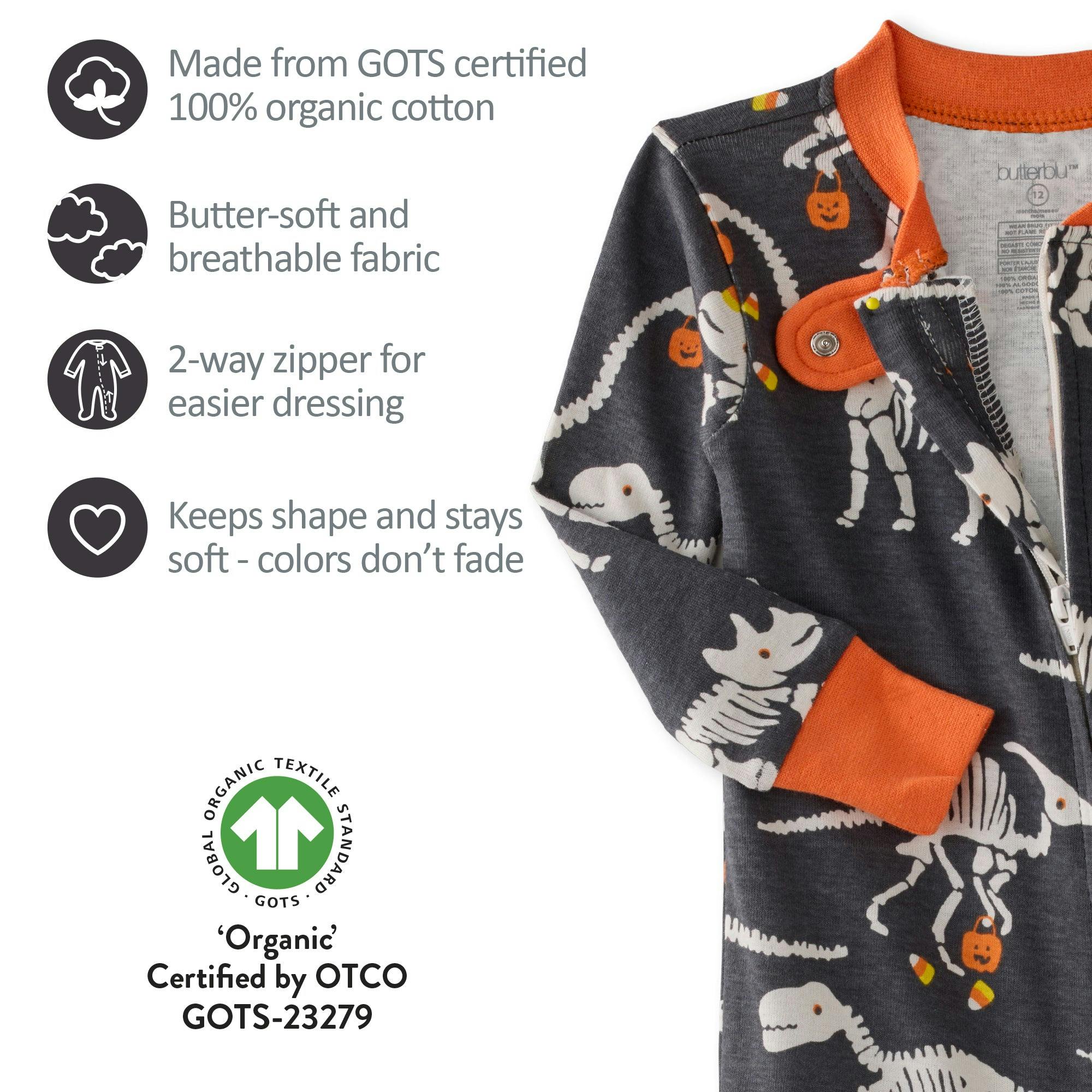 CRUZ Snug-fit Footed Baby Halloween Pajamas
