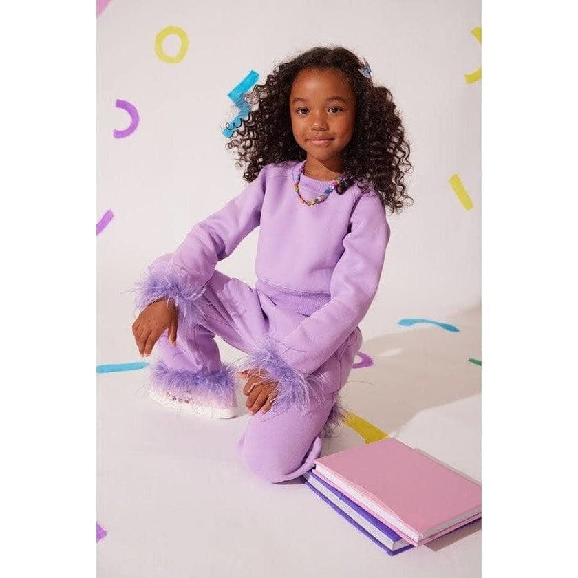 Lavender Feather Athletic Set