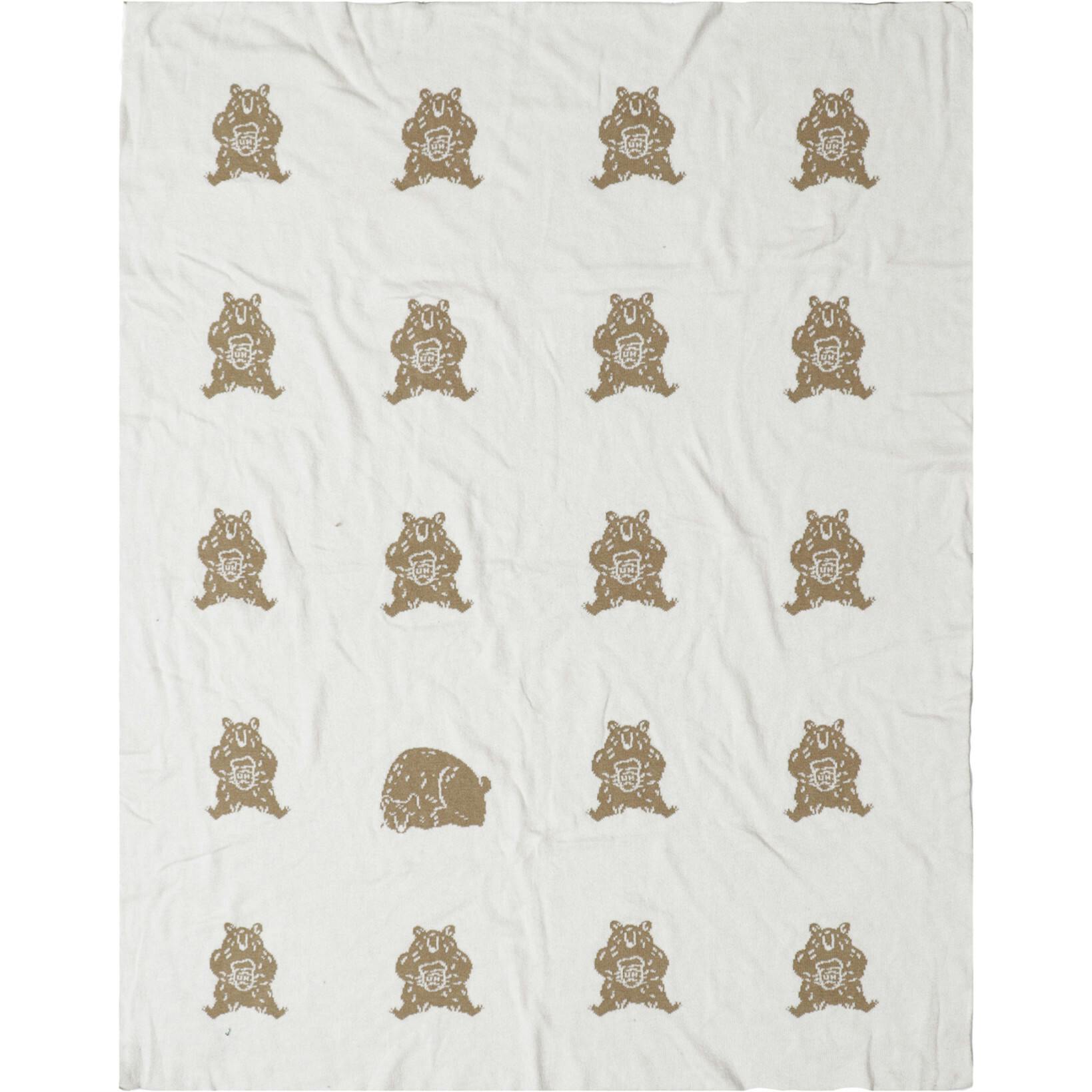Organic Cotton Blanket, Honey Bear