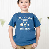 Take Me Out To The Ballgame Short Sleeve T-Shirt - Indigo