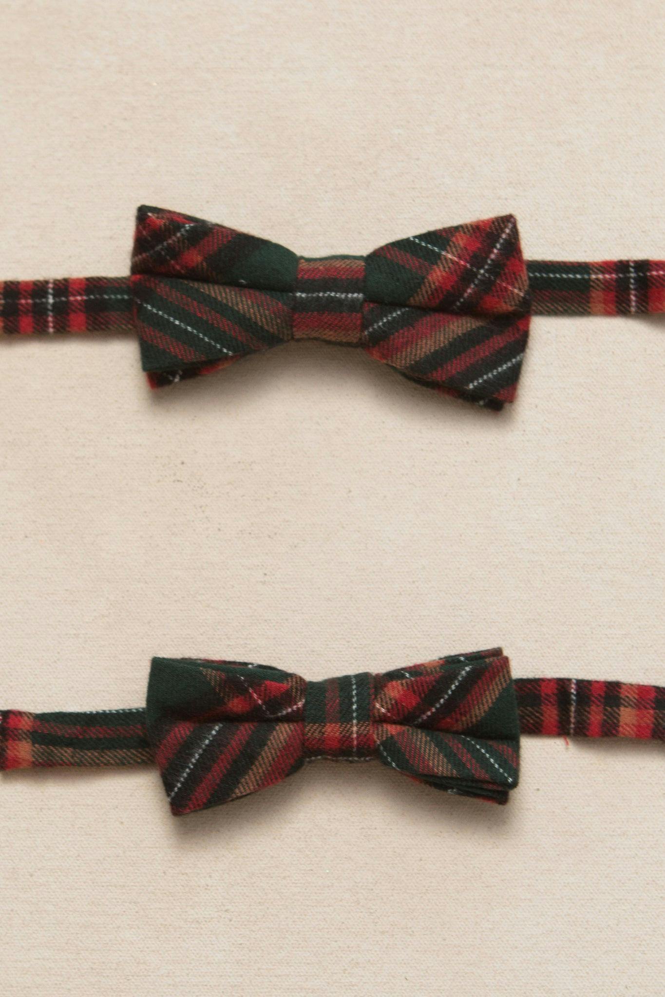 Ties in Evergreen Plaid