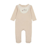 Embroidered Bib Footie and Beanie Set
