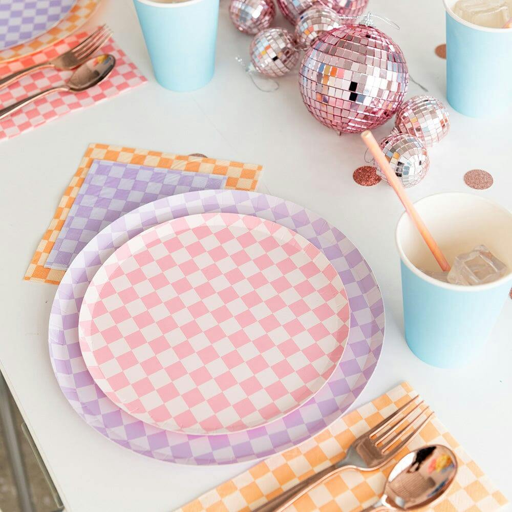 Check It! Purple Posse Small Napkins