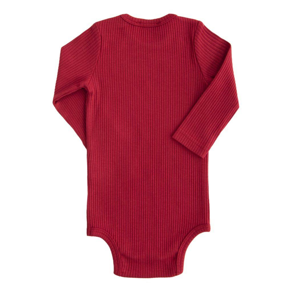 Red LS Modal Bodysuit