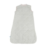 Cotton Muslin Quilted Sleep Bag - Grey Stripe