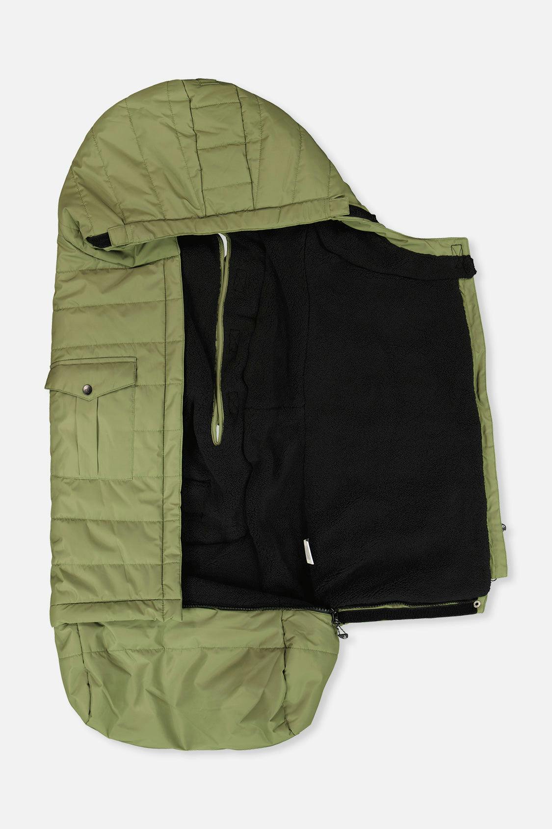 Evolutive Footmuff For Car Seats and Strollers Olive Green