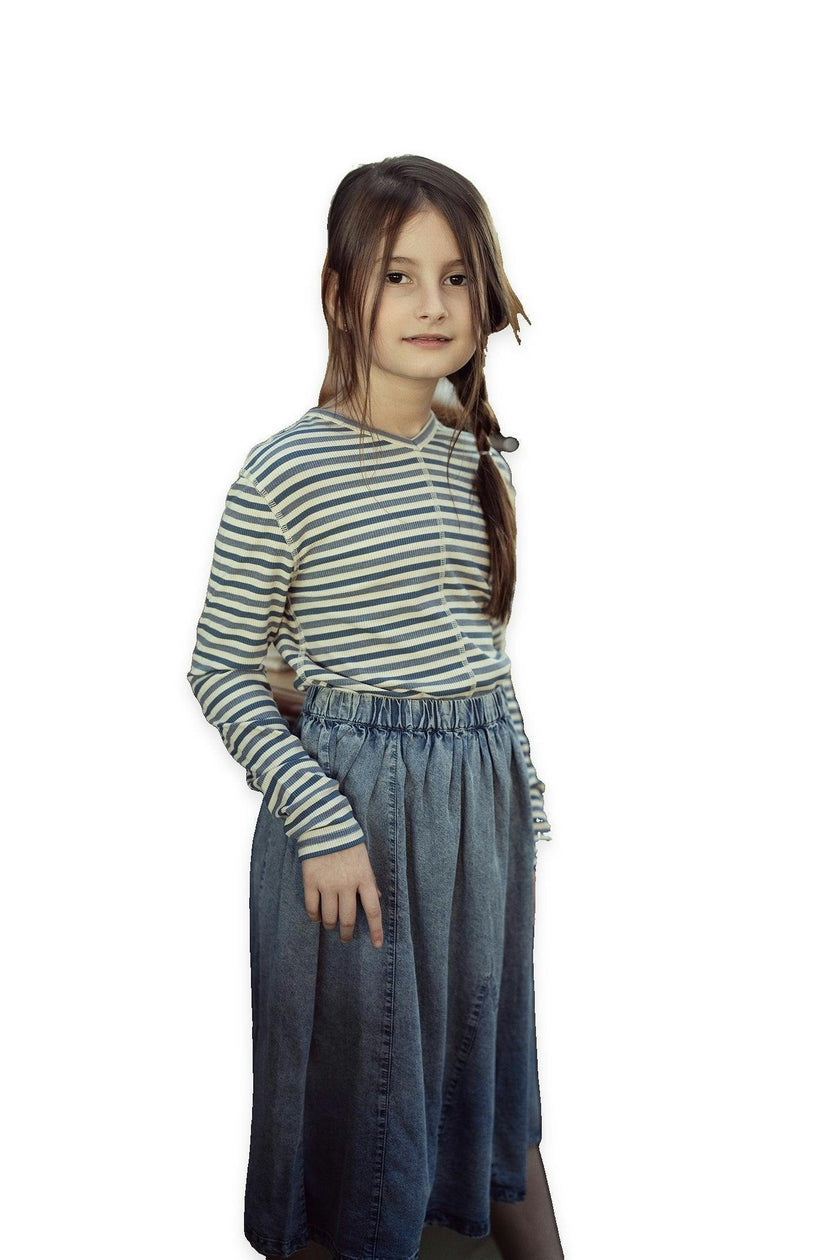 Striped Vneck Tshirt