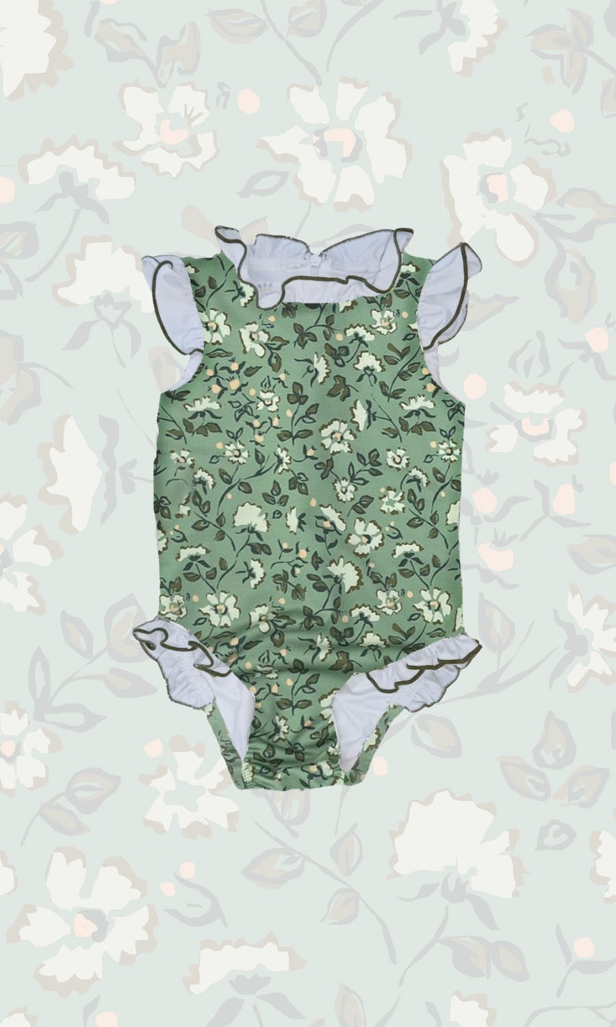 Bingley Suit in Mimosa Flower Teal
