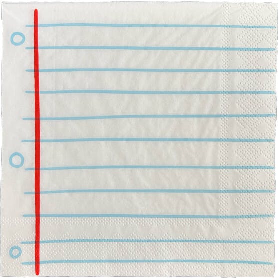 Smarty Pants "Notebook" Large Napkins