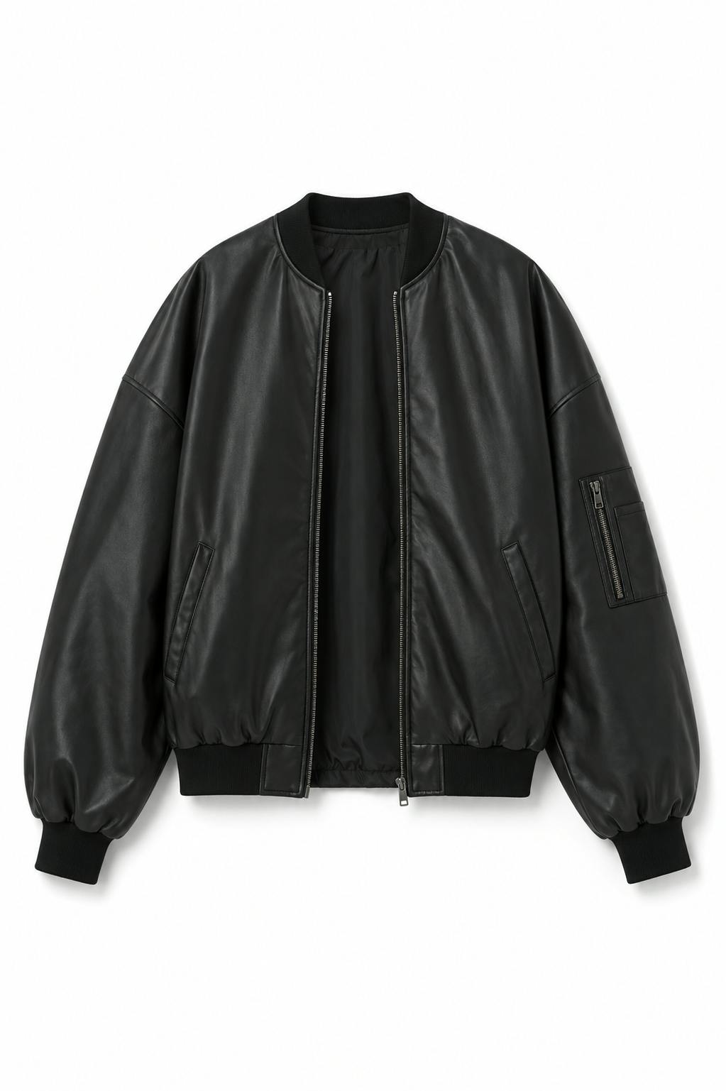 Valley Black Vegan Leather Jacket