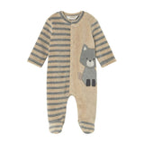 Newborn Boy 2-Piece Velour One Piece Set