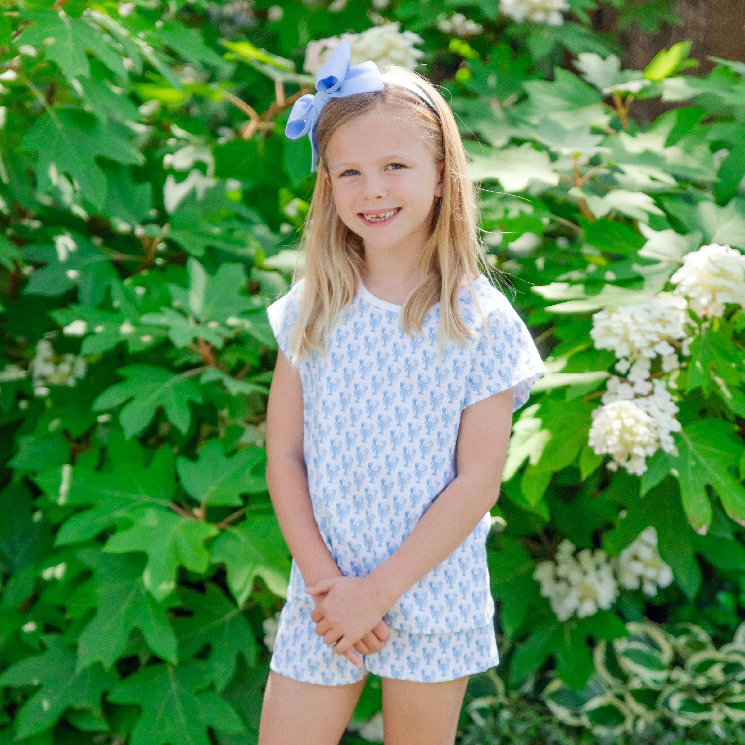 Emery Girls' Short Set - Maine Lobsters