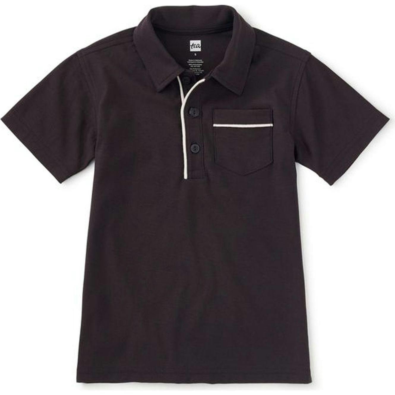 Piped Polo, Blue