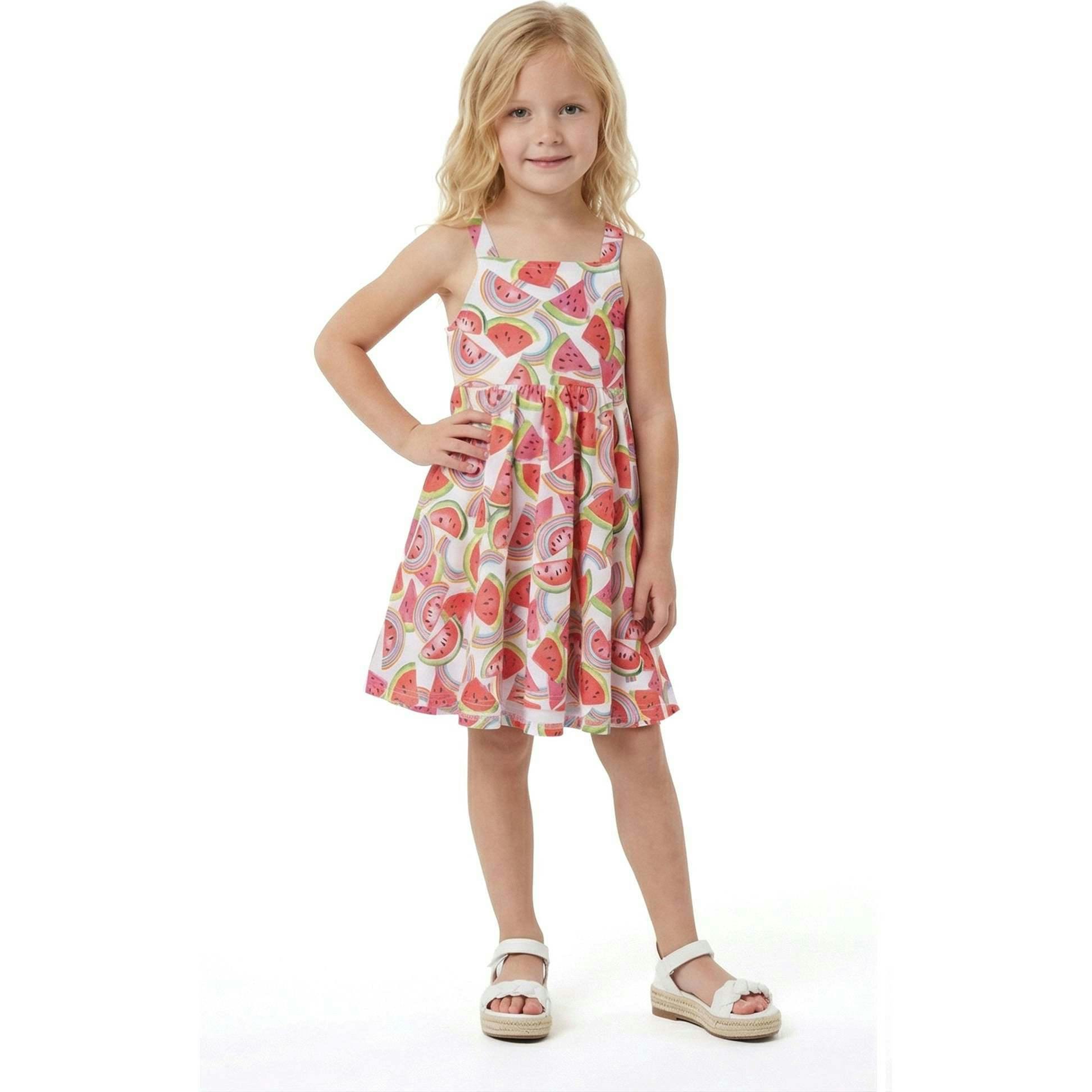Girls All Jersey Dress | Watermelon & Rainbows