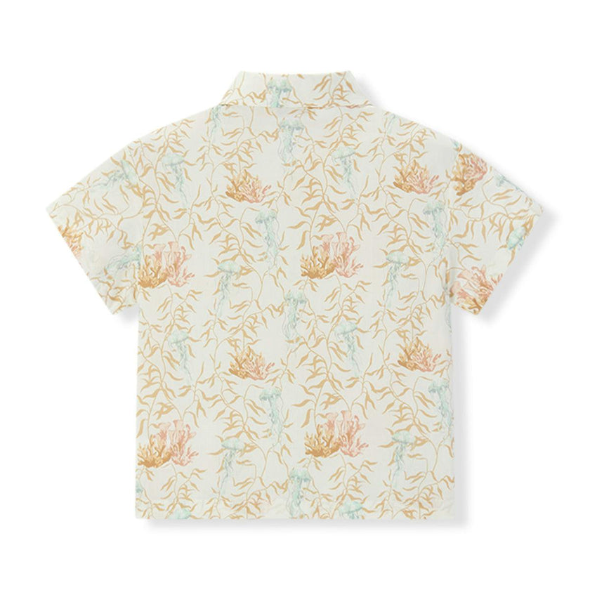Under the Sea Collar Button-Up Shirt & Shorts Set