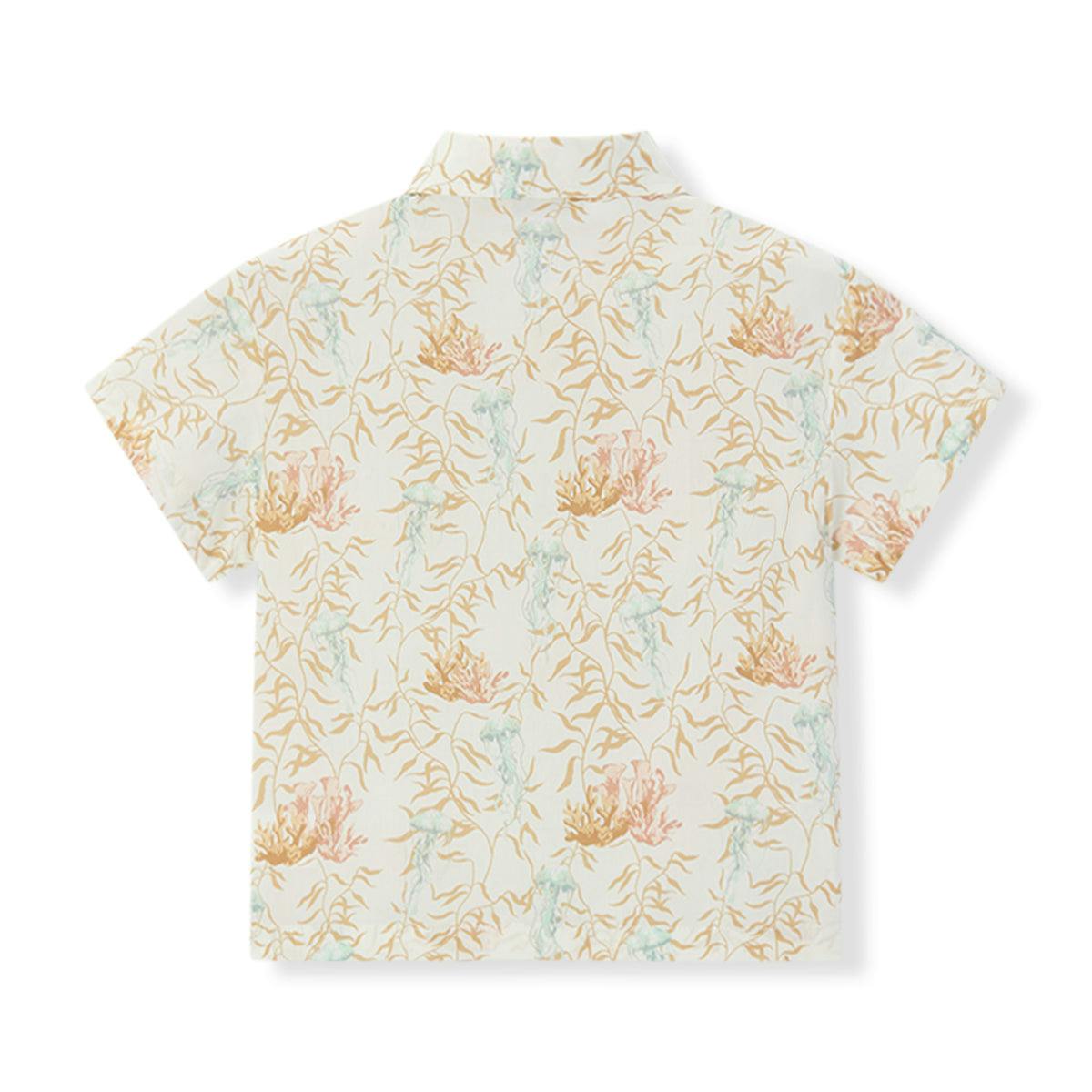 Under the Sea Collar Button-Up Shirt & Shorts Set