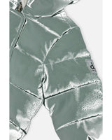 Baby Cloud One Piece Snowsuit Adapted For Car Seats Sage Green