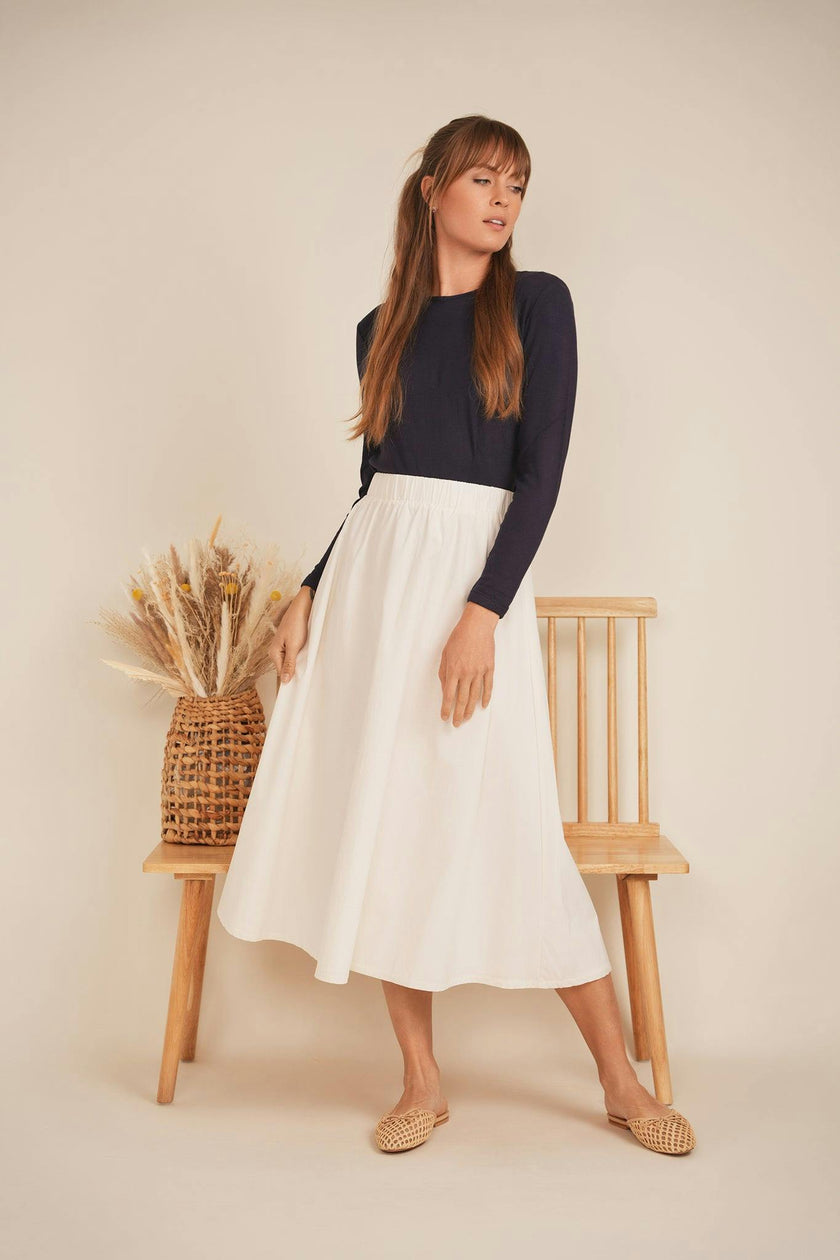 Flare Midi Skirt