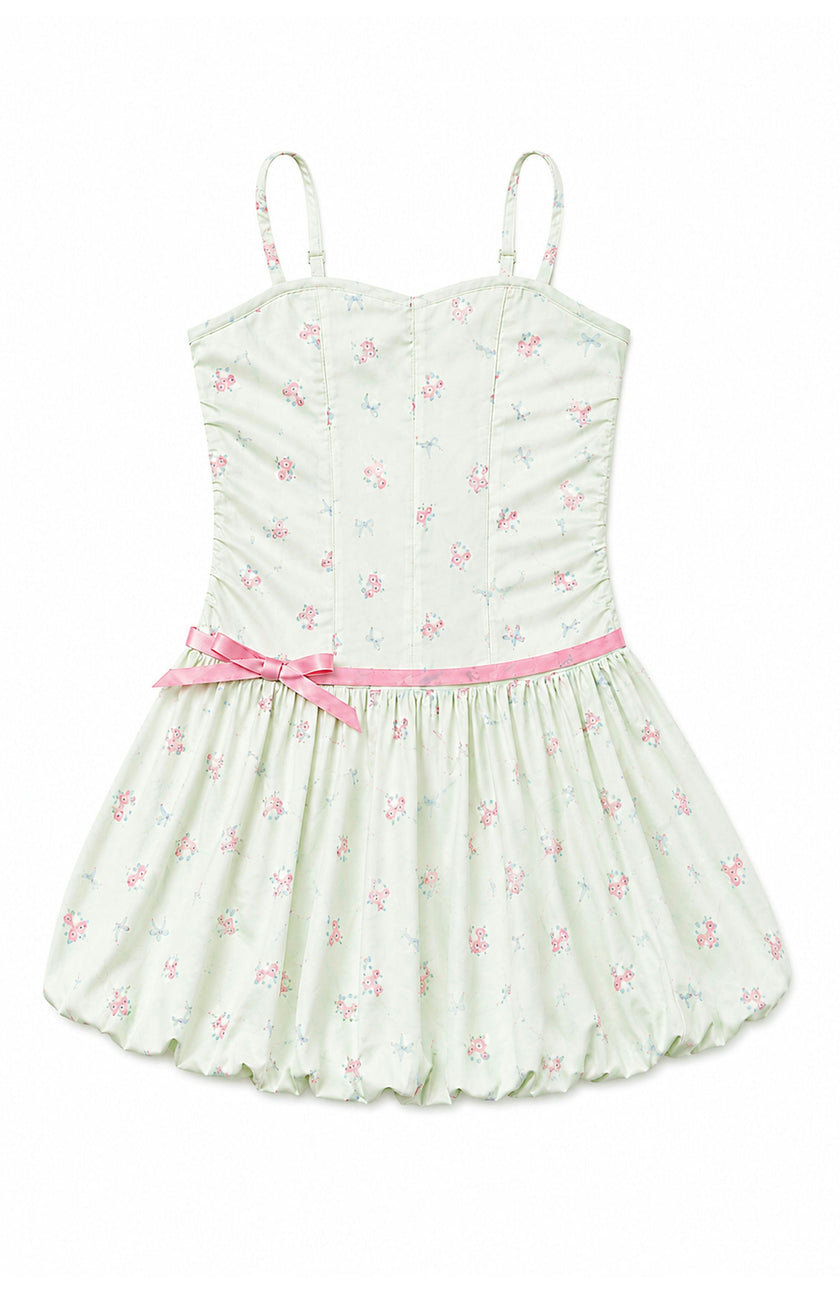 Bailey Rose & Bow Yellow Satin Ballet Dress