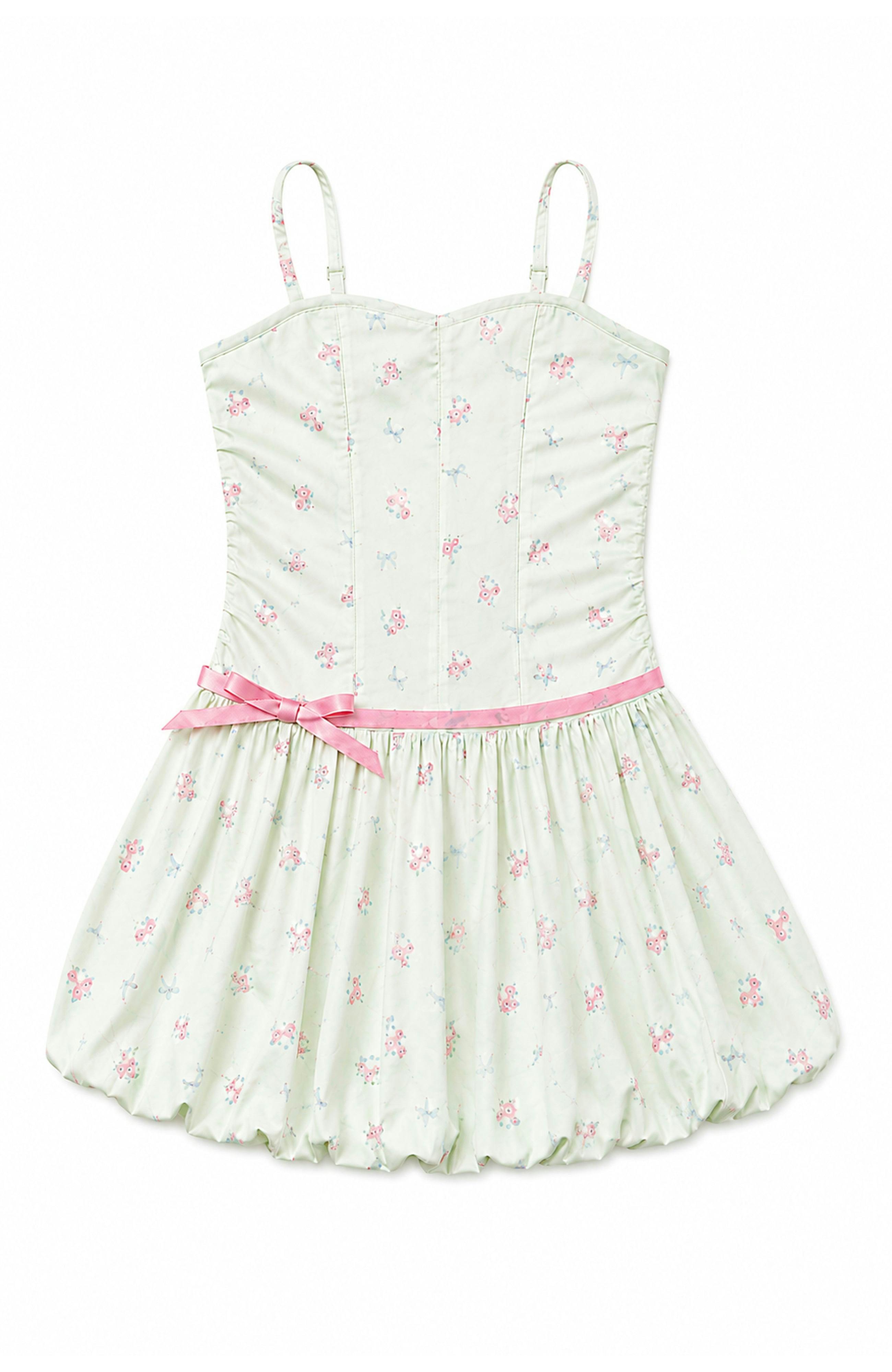 Bailey Rose & Bow Yellow Satin Ballet Dress