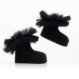 Multicolor 3pc Tulle Frill Socks Set