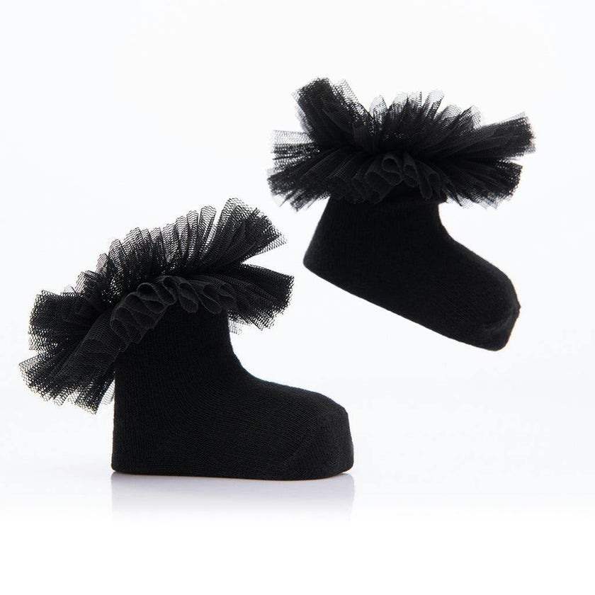 Multicolor 3pc Tulle Frill Socks Set