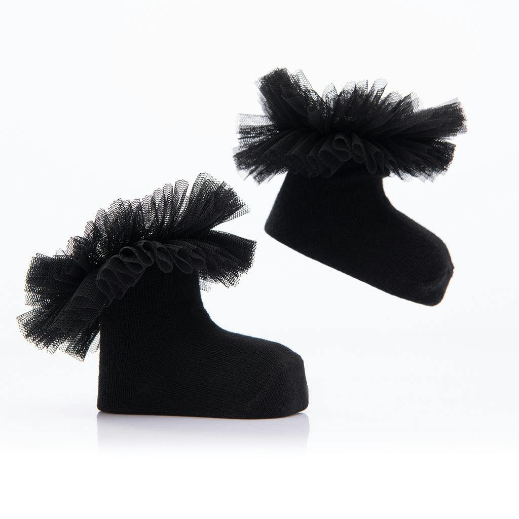 Multicolor 3pc Tulle Frill Socks Set