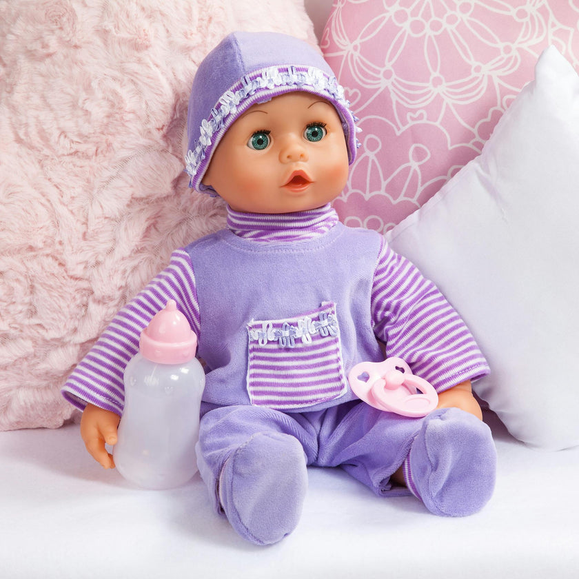 First Words Baby: Purple & Flower