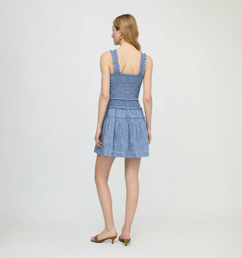The Azalea Mini Nap Dress - Cornflower Ditsy Thistle