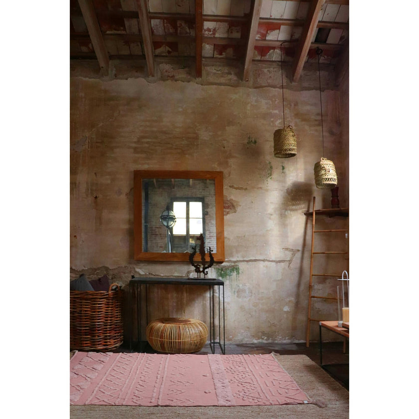 Tribu Washable Rug, Pink
