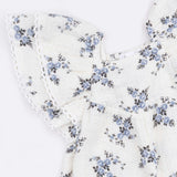 Belle Rosette Dot - V-Neck Bubble