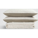 White Fringe Bedspread & Sham Set, Beige