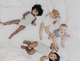 *Exclusive* Baby Girl Short Sleeve 4pc Onesie Set