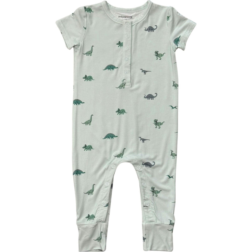 Short Sleeve Henley Romper
