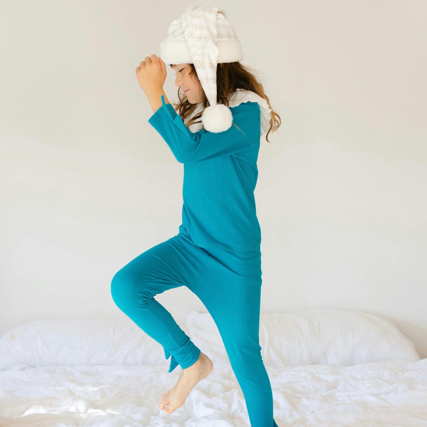 Jade Holiday Elf Pajama Costume- Christmas Gift for Kids - Cozy Cotton Stocking Stuffer