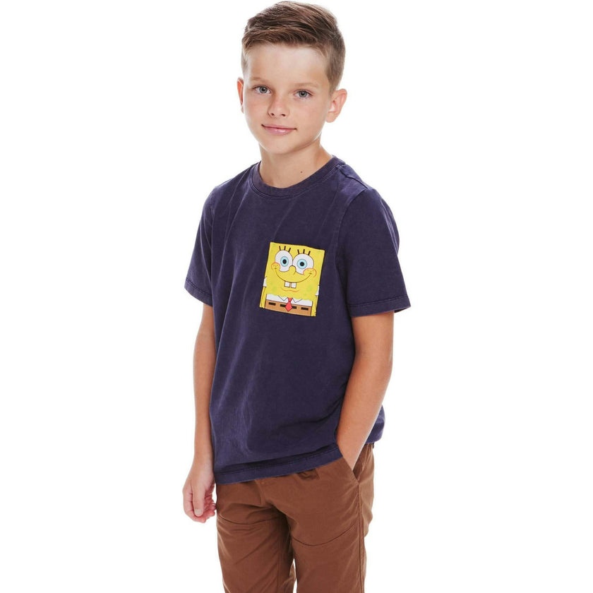 SpongeBob SquarePants™ x Andy & Evan® | Kids (2-14) Fun SpongBob Pocket Tee