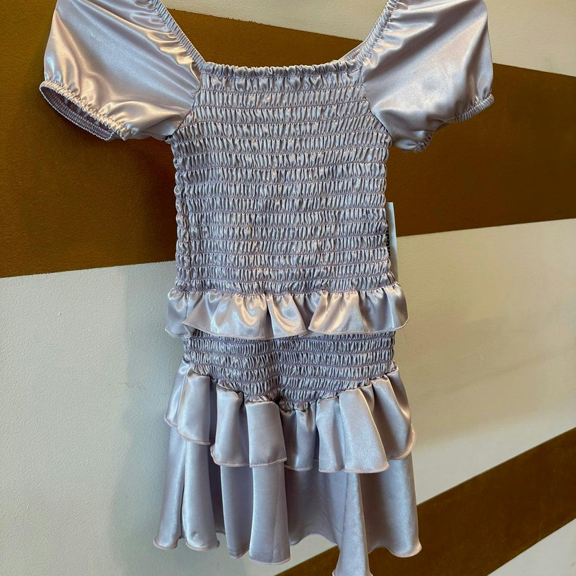 Kids Amber Smocked Ruffle Dress
