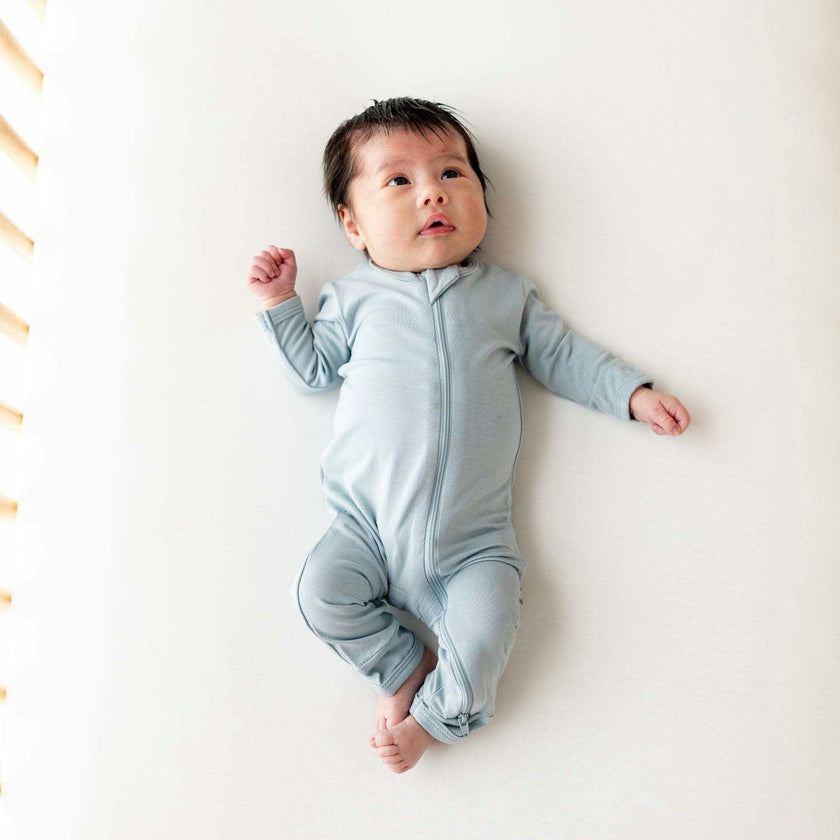 Zippered Romper, Fog