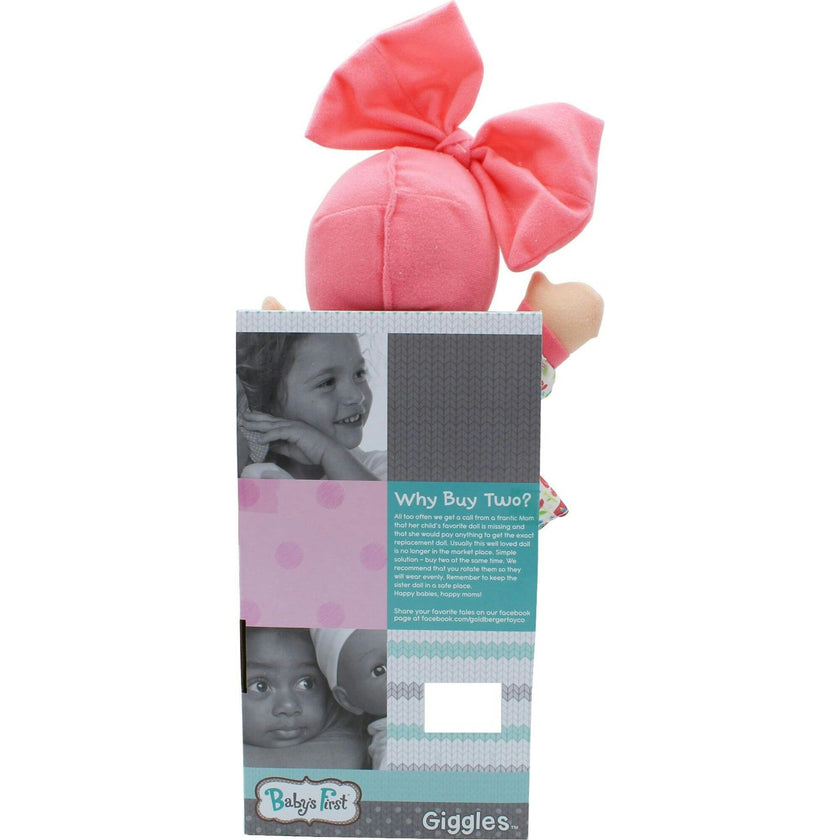 Baby's First Giggles Baby Doll Toy with Floral Top