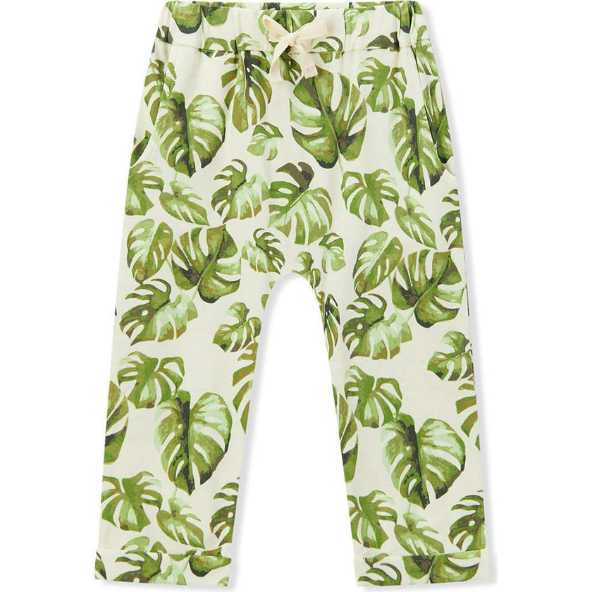 Island Leaf Cotton Stretch Jogger Pants