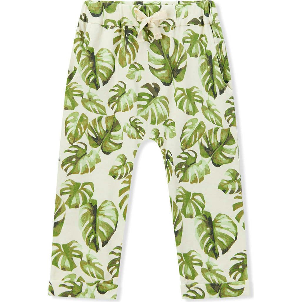 Island Leaf Cotton Stretch Jogger Pants