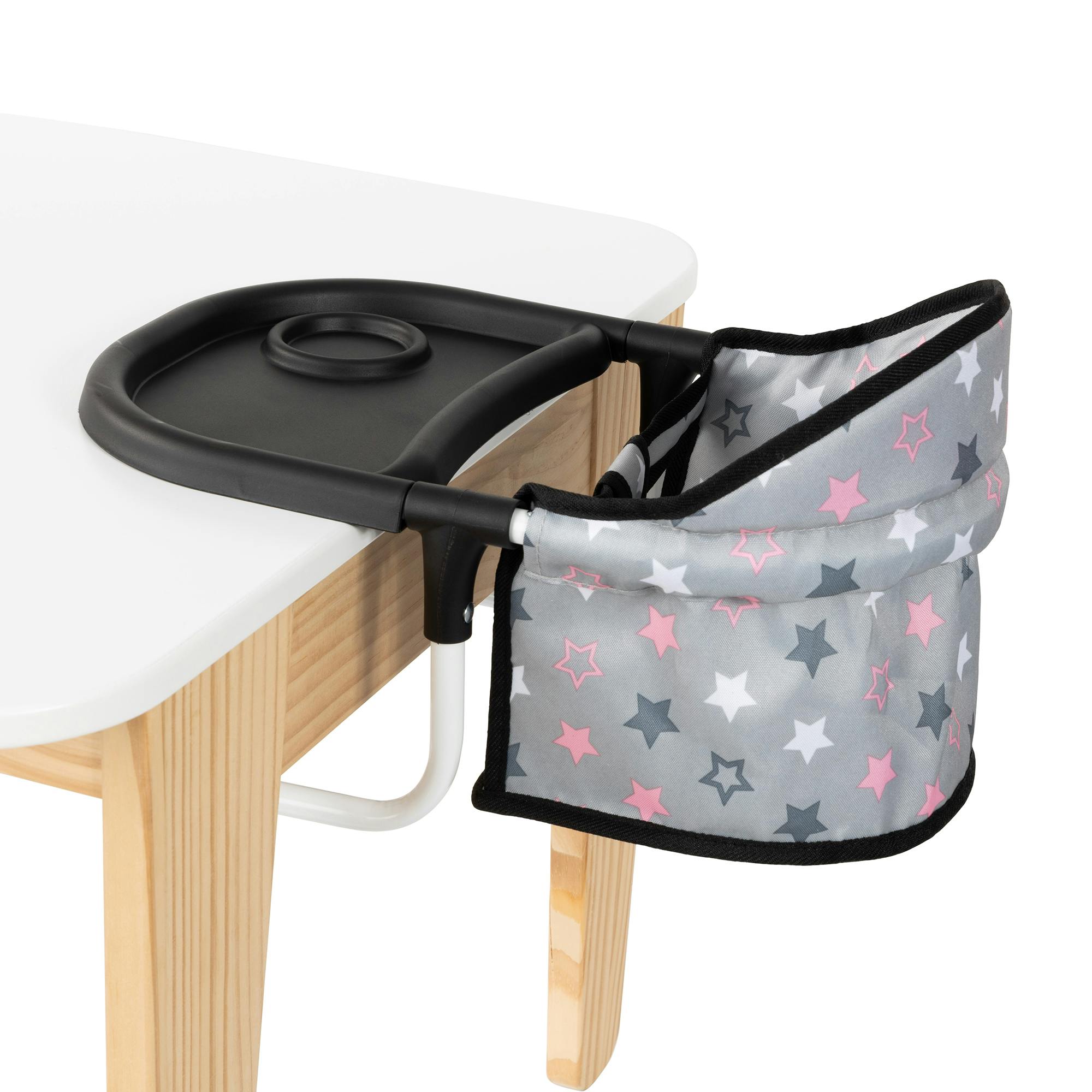 Bayer Design Dolls: Table Seat - Grey, Pink, Stars