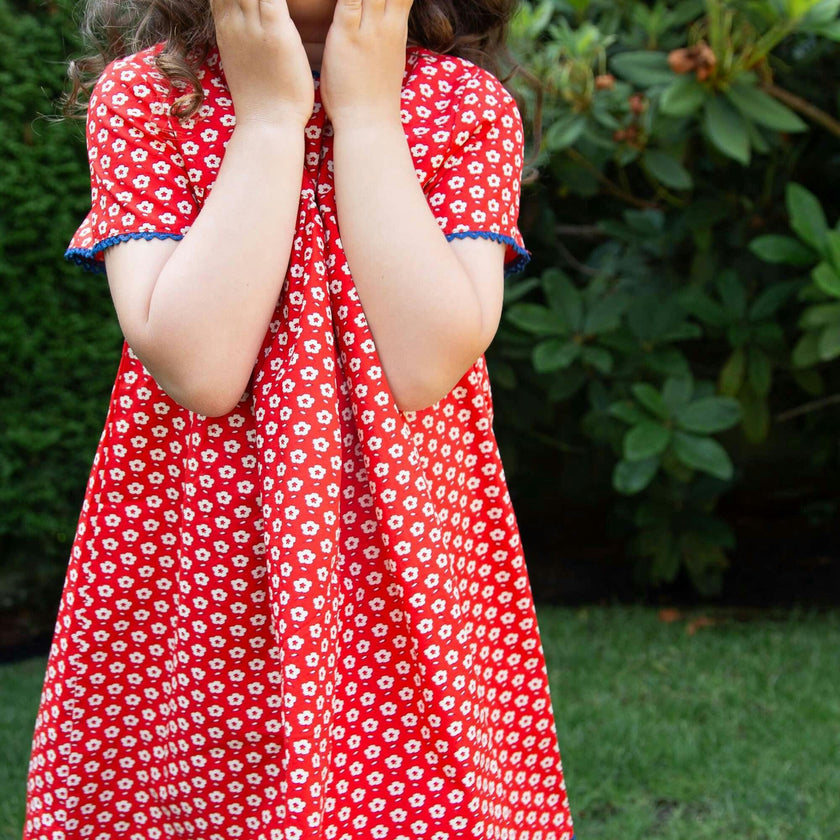 Toddler Amy dress with Lace trim