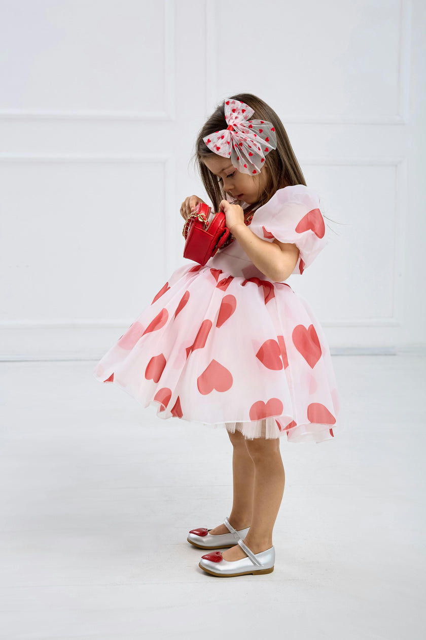 Heart Dress – Includes Matching Hair Accessory