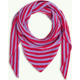 women's wool blend scarf - berry bloom