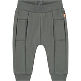 Ribbed Cuff Front Pocket Center Seam Sweatpants