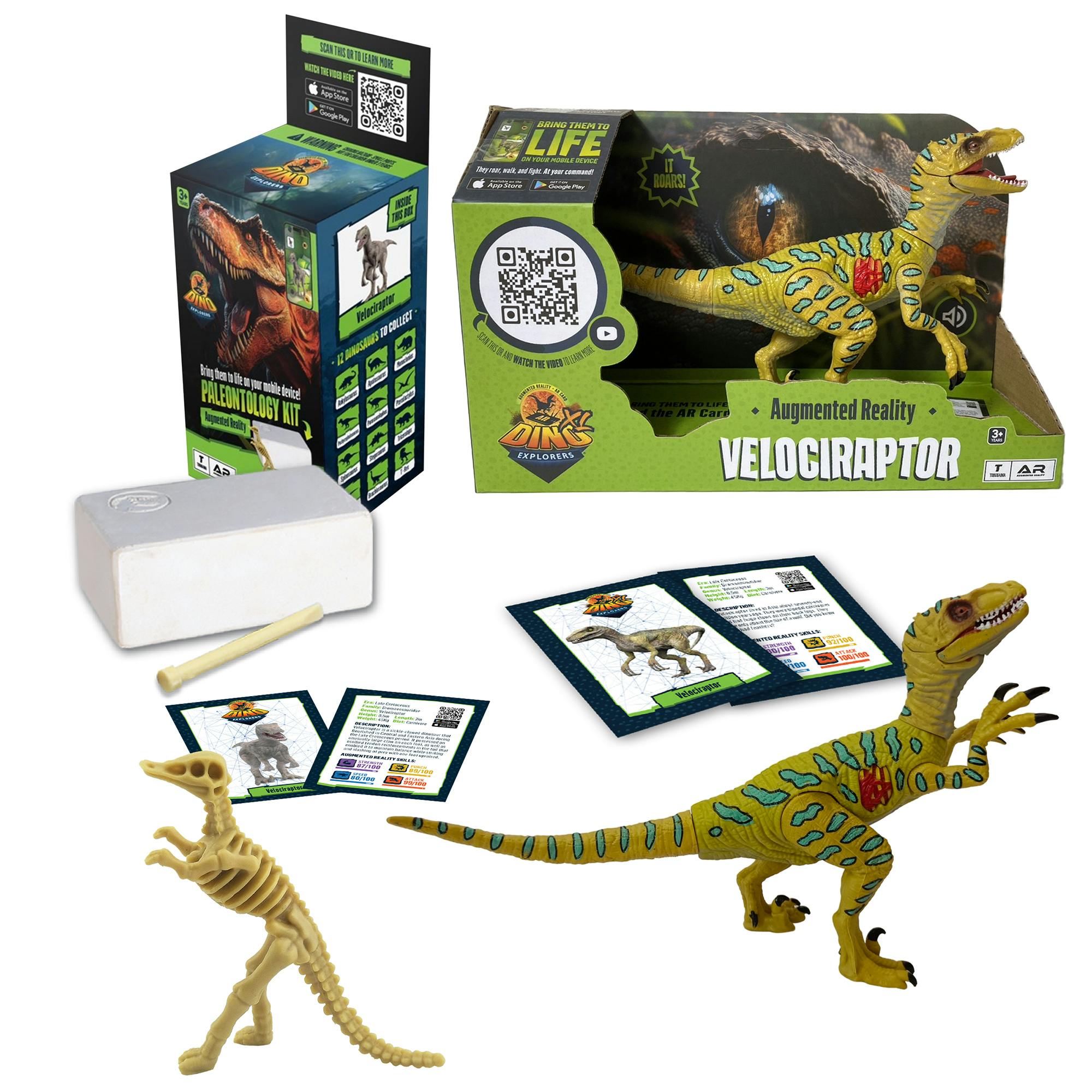 AR Dino Explorer Combo: Velociraptor - XL & Brick